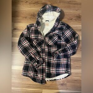 Boston Traders Black and Red Plaid Women's Jacket
